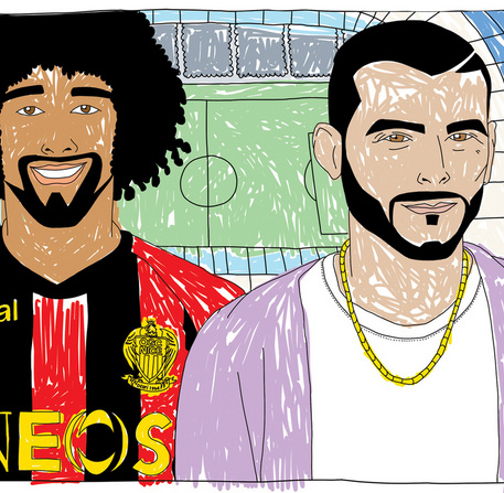 illustration joueurs de foot