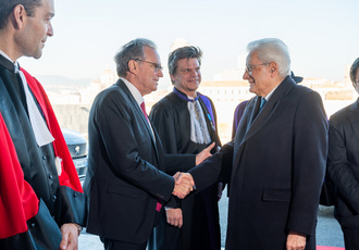 SUD085454-ceremonie president italien-Region Sud - Regis CINTAS-FLORES BD