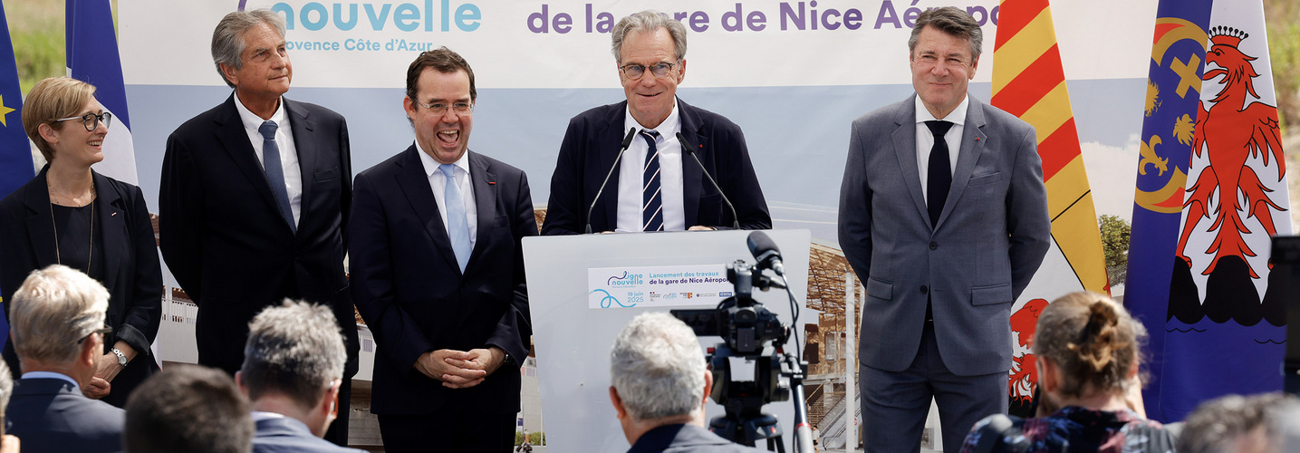 Lancement des travaux de la gare de l'aéroport de Nice