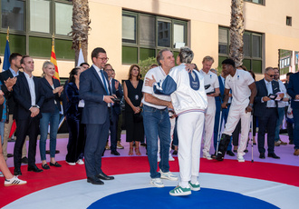 SUD082832-ceremonie champions Sud JO-Region Sud - Claude ALMODOVAR BD