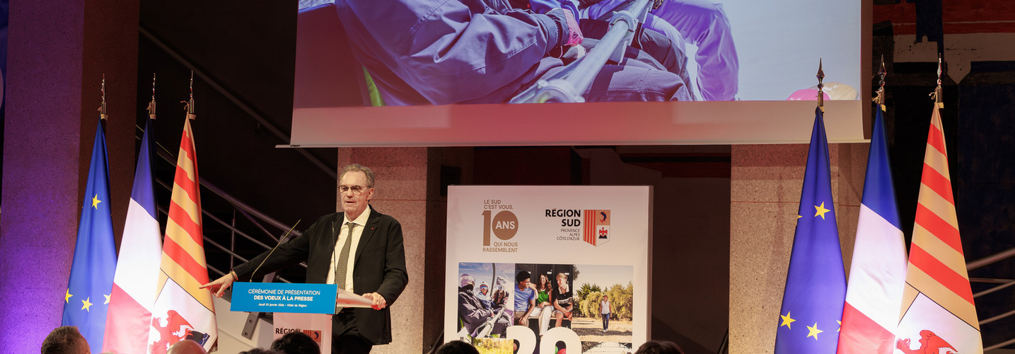 Vœux presse 2026 Les voeux à la presse 2026 de Renaud Muselier