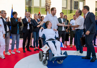 SUD082861-ceremonie champions Sud JO-Region Sud - Claude ALMODOVAR BD